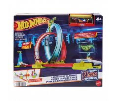 Mattel Hot Wheels Dráha Neon Speeders - Laser Stunt Slamway (HPC05)