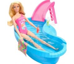 Mattel Barbie - Bábika s bazénom a šmykľavkou