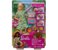 Mattel Barbie Môžete byť čímkoľvek: Blond bábika a herná sada pre šteňa (GXV75)