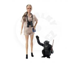 Mattel Barbie Podpis: Dr. Jane Goodallová, etologička a ochrankyňa prírody (HCB82)