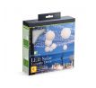 Solárny lampión - biely - studená biela LED - 21 cm