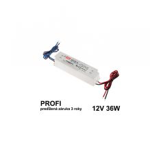 LED napájací zdroj 36W, 12V, IP67 - Vodeodolný MEAN-WELL