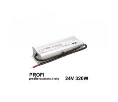 LED napájací zdroj 320W 24V PFC IP65 vodeodolný HLG MEAN-WELL