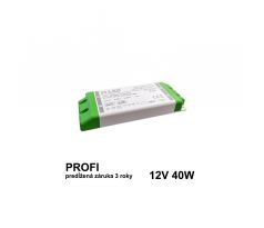 LED napájací zdroj 40W, 12V - nábytkový