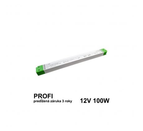 LED napájací zdroj 100W, 12V SLIM - nábytkový