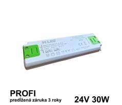 LED napájací zdroj 30W, 24V - nábytkový