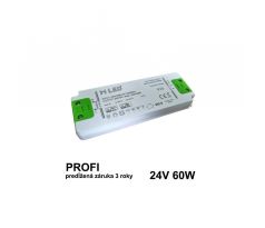 LED napájací zdroj 60W, 24V - nábytkový