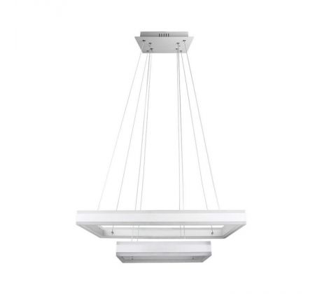 Závesné LED svietidlo štvorcové 115W, 3000K, stmievateľné, biele VT-101-2D (V-TAC)